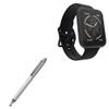 BoxWave Stylus Pen Compatible with iTouch Air 4 Smartwatch (46cm) (196540353970) - DualTip Capacitive Stylus, Fiber Tip Disc Tip Capacitive Stylus Pen - Metallic Silver view 1