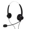 Commercial Headphones with Noise Cancelling Microphone, RJ9 Binaural Connector, Wired Phone Headset for Customer Service, Volume Adjustment Microphone, view 3