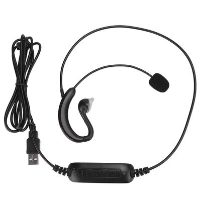 Akozon USB Ear Hook Headset  High Performance Notebook Headphone for Skype/QQ/MSN  Comfortable and Easytouse Ear Hook Headset for Game Players and Online Chatting