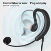 Akozon USB Ear Hook Headset  High Performance Notebook Headphone for Skype/QQ/MSN  Comfortable and Easytouse Ear Hook Headset for Game Players and Online Chatting view 2