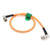 HangTon 12G 6G SDI Video Cable 4K 60P for Komodo Sony FX9 FX6 Canon C500 Mark II Hollyland Atomos Ninja V Camera Monitor, BNC to Right Angle BNC 75 ohm Coaxial 1M view 1