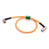 HangTon 12G 6G SDI Video Cable 4K 60P for Komodo Sony FX9 FX6 Canon C500 Mark II Hollyland Atomos Ninja V Camera Monitor, BNC to Right Angle BNC 75 ohm Coaxial 1M view 4