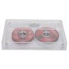 Fabater Blank Audio Cassette, Reel to Reel, Empty Cassette, Normal Bias, Transparent Box, Compact, 50 Minutes for Music Recording (Red) view 1