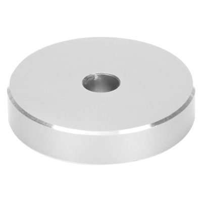 45 RPM Adapter, Conversion Sheet Aluminum High Record Turntable Adapter 38mm X 8mm Large Hole for Turntable (Silver)