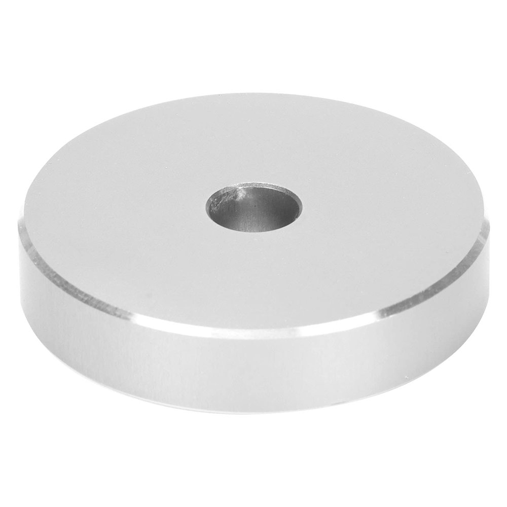 45 RPM Adapter, Conversion Sheet Aluminum High Record Turntable Adapter 38mm X 8mm Large Hole for Turntable (Silver)