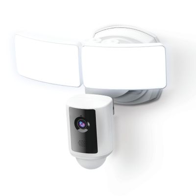 Feit Electric SEC5000/CAM/WIFI Outdoor LED Smart Security Camera with Motion Sensor, 2-Way Audio, 5000 Lumens Floodlight, Works with Alexa and Google Asst, Alarm, Hardwired, Updated Version of SEC3000