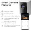 Feit Electric SEC5000/CAM/WIFI Outdoor LED Smart Security Camera with Motion Sensor, 2-Way Audio, 5000 Lumens Floodlight, Works with Alexa and Google Asst, Alarm, Hardwired, Updated Version of SEC3000 view 3