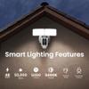 Feit Electric SEC5000/CAM/WIFI Outdoor LED Smart Security Camera with Motion Sensor, 2-Way Audio, 5000 Lumens Floodlight, Works with Alexa and Google Asst, Alarm, Hardwired, Updated Version of SEC3000 view 4