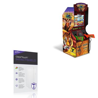 BoxWave Screen Protector Compatible with Arcade1Up Big Buck World Classic - ClearTouch ImpactShield (2-Pack), Impenetrable Screen Protector Flexible Film