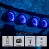 GoHawk Bluetooth UTV Stereo Audio Amplifier System with Waterproof LED 8 Speakers (4X Woofer & 4X Tweeter), Radio USB, Compatible with Roll Cage Bar for SXS RZR Polaris Can-Am Wildcat ATVs view 2