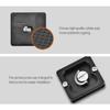 Quick Release Plate with 1/4inch Screw Mount 40/50/60/70/100mm Aluminum Alloy Quick Release Clamp Mount Adapter or Tripod Mount Ball Head DSLR Camera Compatible (PU40) view 4