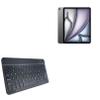 BoxWave Keyboard Compatible with Apple iPad Air (6th Gen 2024) (13 in) - SlimKeys Bluetooth Keyboard, Portable Thin with Chiclet-Style Keys - Jet Black view 1