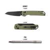 704 Gear Hornet EDC Folding Pocket Knife with Crossbar Lock | 3.17" Reverse Tanto Blade, D2 Steel, G10 Handle, Reversible Pocket Clip | Black view 2