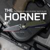704 Gear Hornet EDC Folding Pocket Knife with Crossbar Lock | 3.17" Reverse Tanto Blade, D2 Steel, G10 Handle, Reversible Pocket Clip | Black view 3