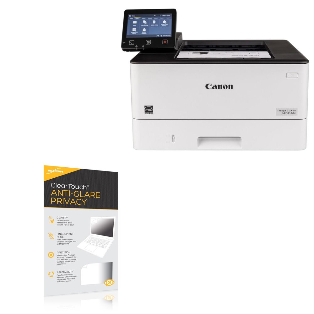 BoxWave Screen Protector Compatible with Canon imageCLASS LBP247dw Printer Display - ClearTouch Anti-Glare Privacy (2-Pack), Privacy Screen Protector Flexible Film Anti-Glare