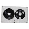 Fabater Blank Audio Cassette, Reel to Reel, Empty Cassette, Normal Bias, Transparent Box, Compact, 50 Minutes for Music Recording (Black) view 1