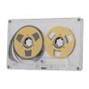 Fabater Blank Audio Cassette, Reel to Reel, Empty Cassette, Normal Bias, Transparent Box, Compact, 50 Minutes for Music Recording (Gold) view 3