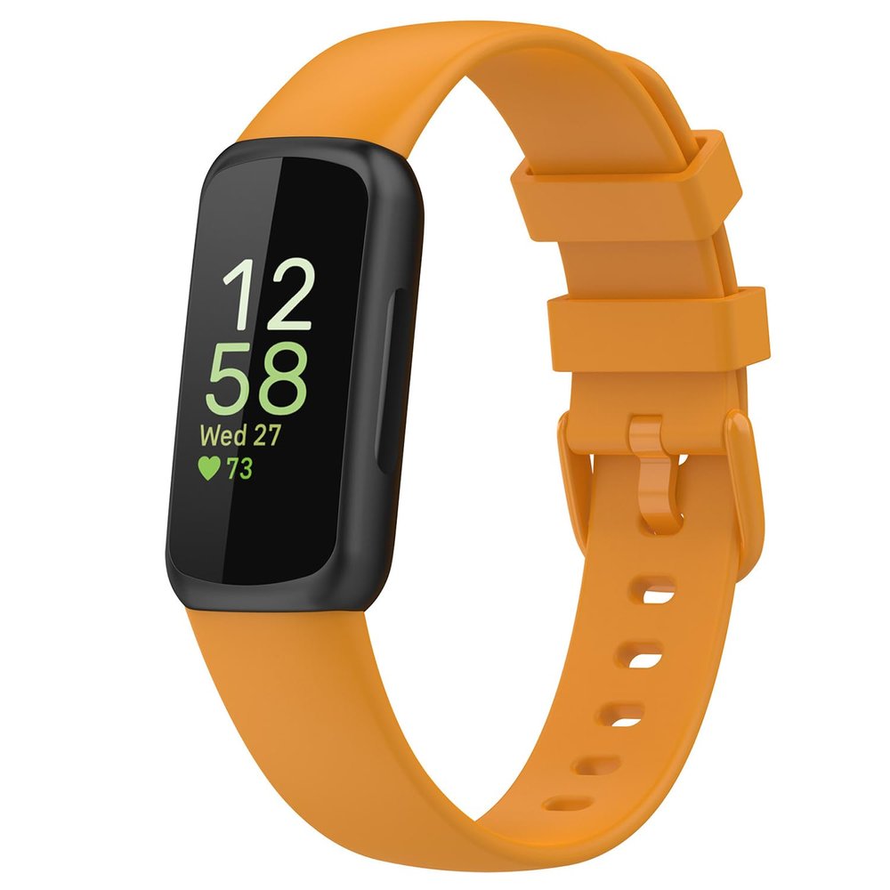 Nacorulu Compatible with Fitbit Inspire 3 Bands for Women Men, Soft Silicone Replacement Band for Fitbit Inspire 3 Smartwatch. (Large(6.1"-9.1"), Yellow)