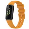 Nacorulu Compatible with Fitbit Inspire 3 Bands for Women Men, Soft Silicone Replacement Band for Fitbit Inspire 3 Smartwatch. (Large(6.1"-9.1"), Yellow) view 1