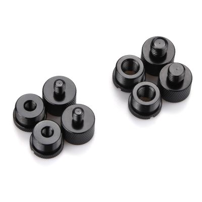 Metal Microphone Stand Screw Thread Adapter 8PCS, 5/8 to 3/8 and 3/8 to 5/8, 5/8 to 1/4 and 1/4 to 5/8 Screw Thread Adapter Mic Thread Adapter Set