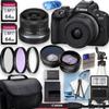 Canon EOS R50 4K Video Recording Mirrorless Camera with 18-45mm Lens, 2 X 64GB Fast Transcend Memory + Deluxe Accessory Bundle (Renewed) view 1