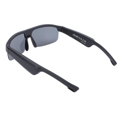 Yunseity Bluetooth Glasses, M6Pro Polarized Sunglasses with Speaker, IP65 Bone Conduction Open Ear Smart Glasses for Musics and Calls, for Android for iOS