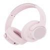 FLAMING SKOUL N30S - Adaptive Noise Cancelling with Smart Ambient Wireless Over Ear Headphones, Bluetooth, Up to 70H Battery Life with Speed Charge, Foldable Design, Support App (Pink - Skull) view 1