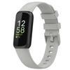 Nacorulu Compatible with Fitbit Inspire 3 Bands for Women Men, Soft Silicone Replacement Band for Fitbit Inspire 3 Smartwatch. (Small(5.5"-8.1"), Gray) view 1