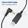 Anina 2pcs USB Power Supply Charger Cable Compatible with Yaesu Radio Walkie Talkie Charger Base view 3