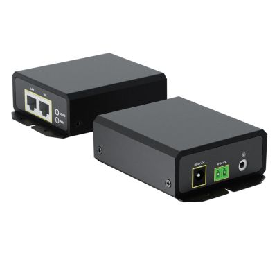 PROCET Gigabit PoE++ Injector 90W, IEEE802.3 af/at/bt Compliant 10/100/1000Mbps Industrial PoE Adapter with Wide Temp -40F to 149F, 6KV Surge Protection, 50-5V DC Jack/ 2PIN Input, PT-PSE109GBRO-D