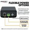 PROCET Gigabit PoE++ Injector 90W, IEEE802.3 af/at/bt Compliant 10/100/1000Mbps Industrial PoE Adapter with Wide Temp -40F to 149F, 6KV Surge Protection, 50-5V DC Jack/ 2PIN Input, PT-PSE109GBRO-D view 2