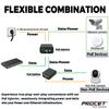 PROCET Gigabit PoE++ Injector 90W, IEEE802.3 af/at/bt Compliant 10/100/1000Mbps Industrial PoE Adapter with Wide Temp -40F to 149F, 6KV Surge Protection, 50-5V DC Jack/ 2PIN Input, PT-PSE109GBRO-D view 4