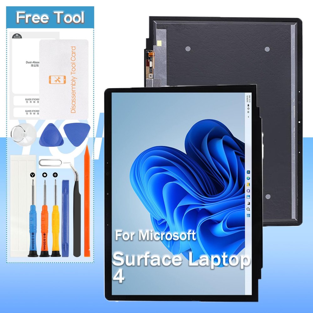 Screen Replacement for Microsoft Surface Laptop 4 1950 1951 1958 13.5" LCD Display Digitize Assembly Repair Part with Repair kits(not for 15")