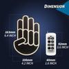 Led Gesture Hand Lights with Remote - Car Finger Sign Lights for Window, Cool Funny Car Gadgets view 3