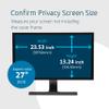 Kensington 27 inch Computer Privacy Screen for Desktop, 16:9 Widescreen Monitor, FP270W9 Anti-Glare Blue Ray Reduction Computer Privacy Filter, Matte and Glossy Viewing Options, K55414WW view 2