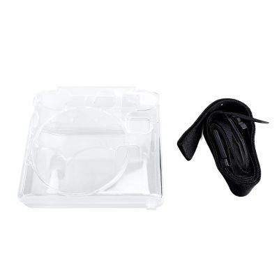 Professional Instant Camera Protective Case, Clear Shell with Adjustable Strap for Mini99