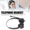 Comfort Fit Headset for Customer Service, Binaural Landline VoIP Headset with Flexible Noise Canceling Microphone and Volume Adjustment, Microphone Mute view 2