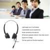 Comfort Fit Headset for Customer Service, Binaural Landline VoIP Headset with Flexible Noise Canceling Microphone and Volume Adjustment, Microphone Mute view 3