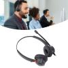Comfort Fit Headset for Customer Service, Binaural Landline VoIP Headset with Flexible Noise Canceling Microphone and Volume Adjustment, Microphone Mute view 4