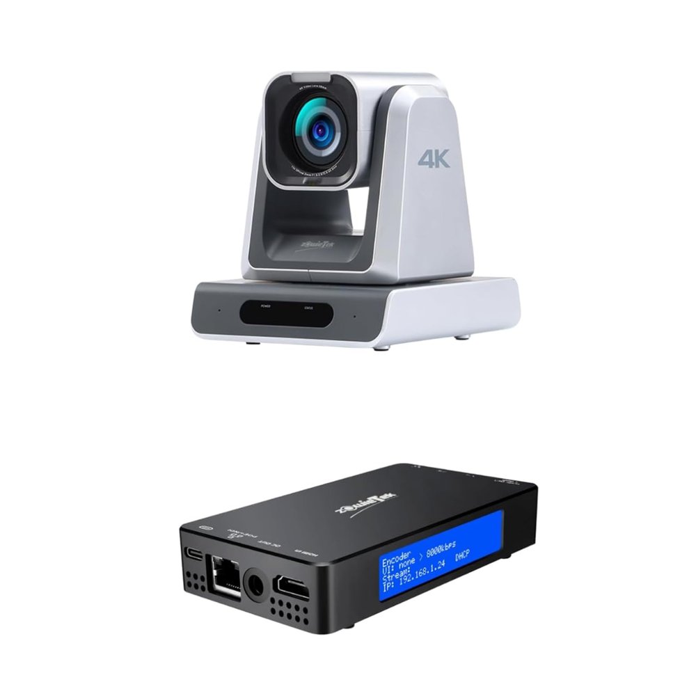 zowietek 4K NDI|HX3 PTZ Camera 18X + 4K HDMI Video Encoder/Decoder, ZowieBox, NDI | HX3 (Certified)