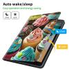 CGFGHHUY for iPad Pro 13 inch Case 2024 M4 Lightweight Protective PU Leather Smart Stand Cover with Auto Wake Sleep Case for iPad Pro 13 inch 7th Generation 2024 - Sweet Foods view 3