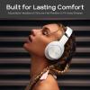 DOQAUS Bluetooth Headphones Over Ear, 90H Playtime, 3 EQ Modes, HiFi Audio, ENC Mic, Reinforced Durable Frame & Soft Earpads for Extended Wear, Phone, PC, Travel view 4