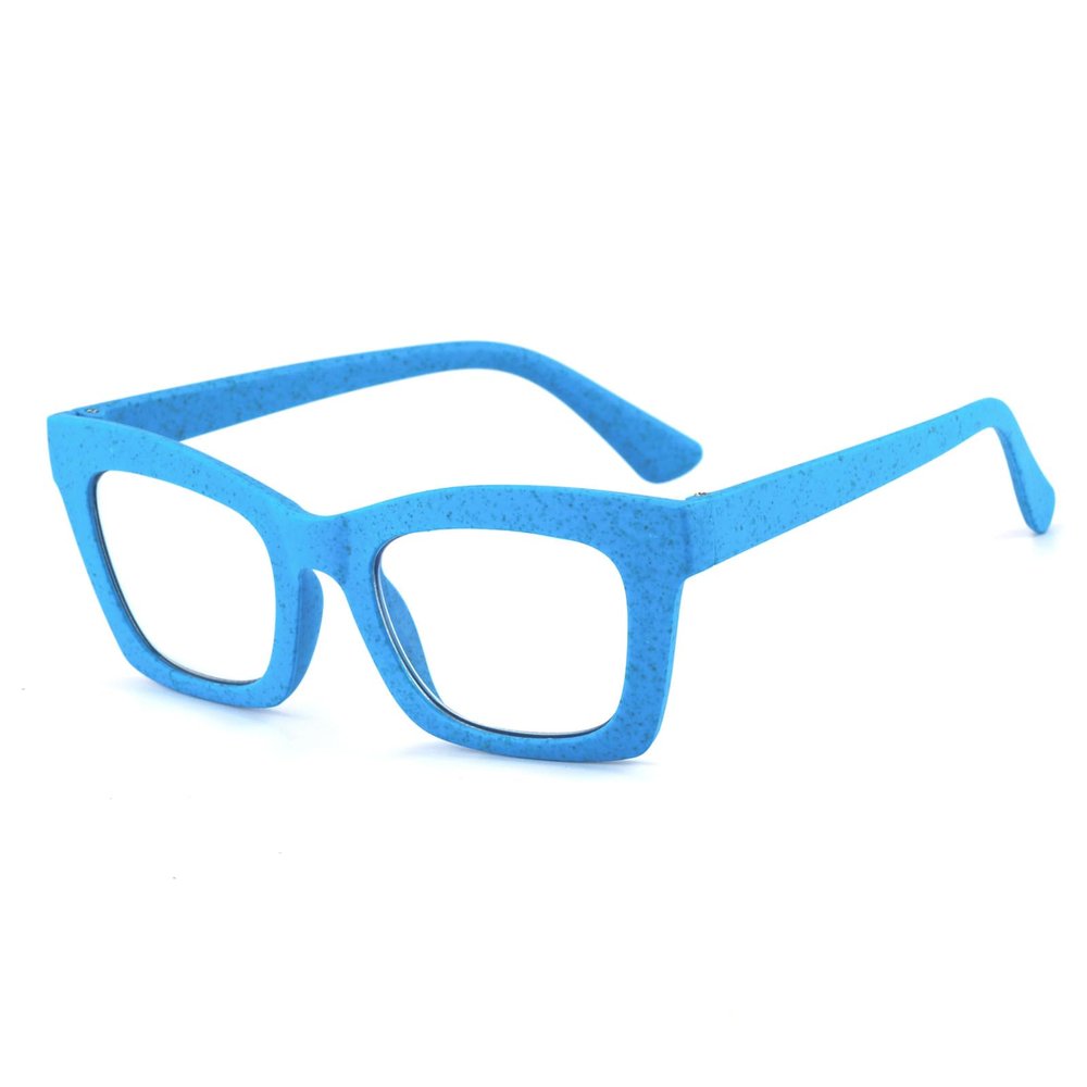 Oprah Style Square Reading Glasses Blue Light Blocking for Women Ladies Computer Readers Z05 (blue, 2.75, x)