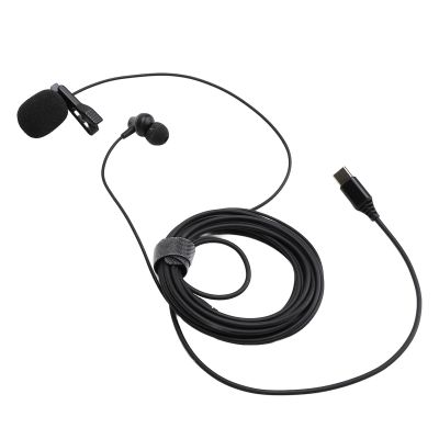 ciciglow Lavalier Microphone, Lapel Mic Clear Voice Less Noise with Clip, Windproof Foam Cover, Type C Plug for Cell Phone PC Tablet 9.8ft