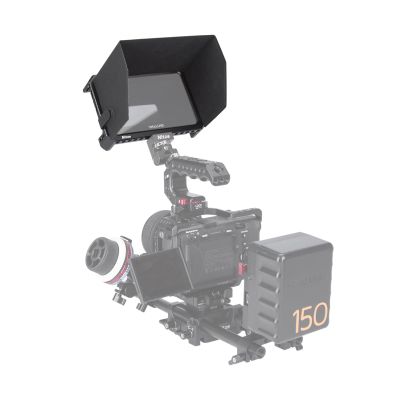 Camera Monitor Cage Nitze Cage with Sun Hood Cover for SmallHD Cine/Indie 5