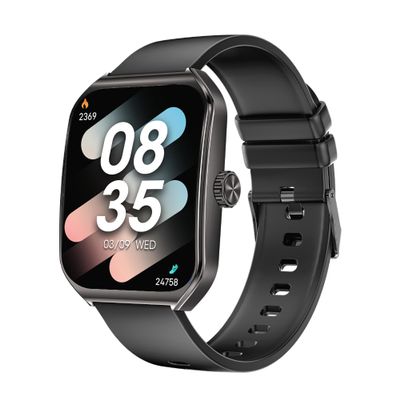 AOLON Smart Watches for Men Women, 1.83" HD Display with 3D Curved Glass, Metal Fitness Smart Watch with Heart Rate, SPO, Sleep & Stress Monitoring Fitness Tracker with Android & iOSBlack