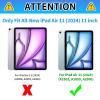 CGFGHHUY for iPad Air 11 inch Case 2024 M2 Lightweight Protective PU Leather Smart Stand Cover with Auto Wake Sleep Case for iPad Air 11 inch 6th Generation 2024 - Sunflower & Butterfly view 2