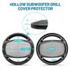 NuIth 6.5 Inch Car Audio Speaker Hollow Mesh Subwoofer Grill, 6 1/2 Inch Sub Woofer Cover Grill Decorative Guard Protector W/8*Screws view 2