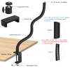 Webcam Stand for Desk,Camera Stand Desk Webcam Mount Clamp Clip,50cm Gooseneck Arm for Logitech Webcam C920/C920S/C920x/C922/C922x/C925e/C930/C930e/C615/C960/BRIO 4K/NexiGo N60/iPhone/Ring Light view 2