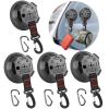 4 Pack Heavy Duty Tie Down Suction Cups, Strong Camping Suction Cup with Hook for Securing Tent Tarp, Twist-Lock Vacuum Anchors for Car Mount view 1